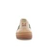 Adidas Gazelle Bold Cream Collegiate Green Женские кроссовки Кремово-белые Magic-Beige ID7056