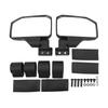 2PCS Rear View Mirrors Wide View Clear Vision Adjustable Black Side Mirror Set for ATV UTV