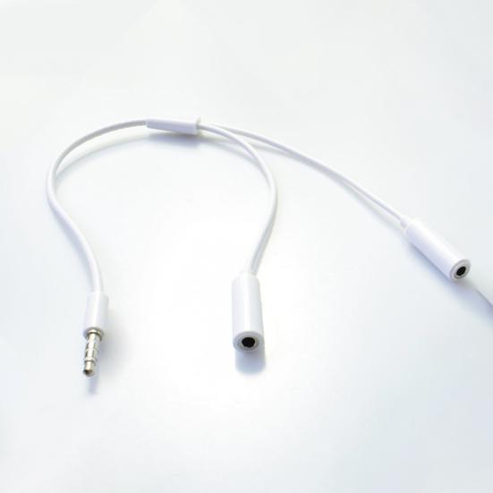 3.5mm Audio Music Splitter Cable Earphone Headphone Adapter 1 Male To 2 Female