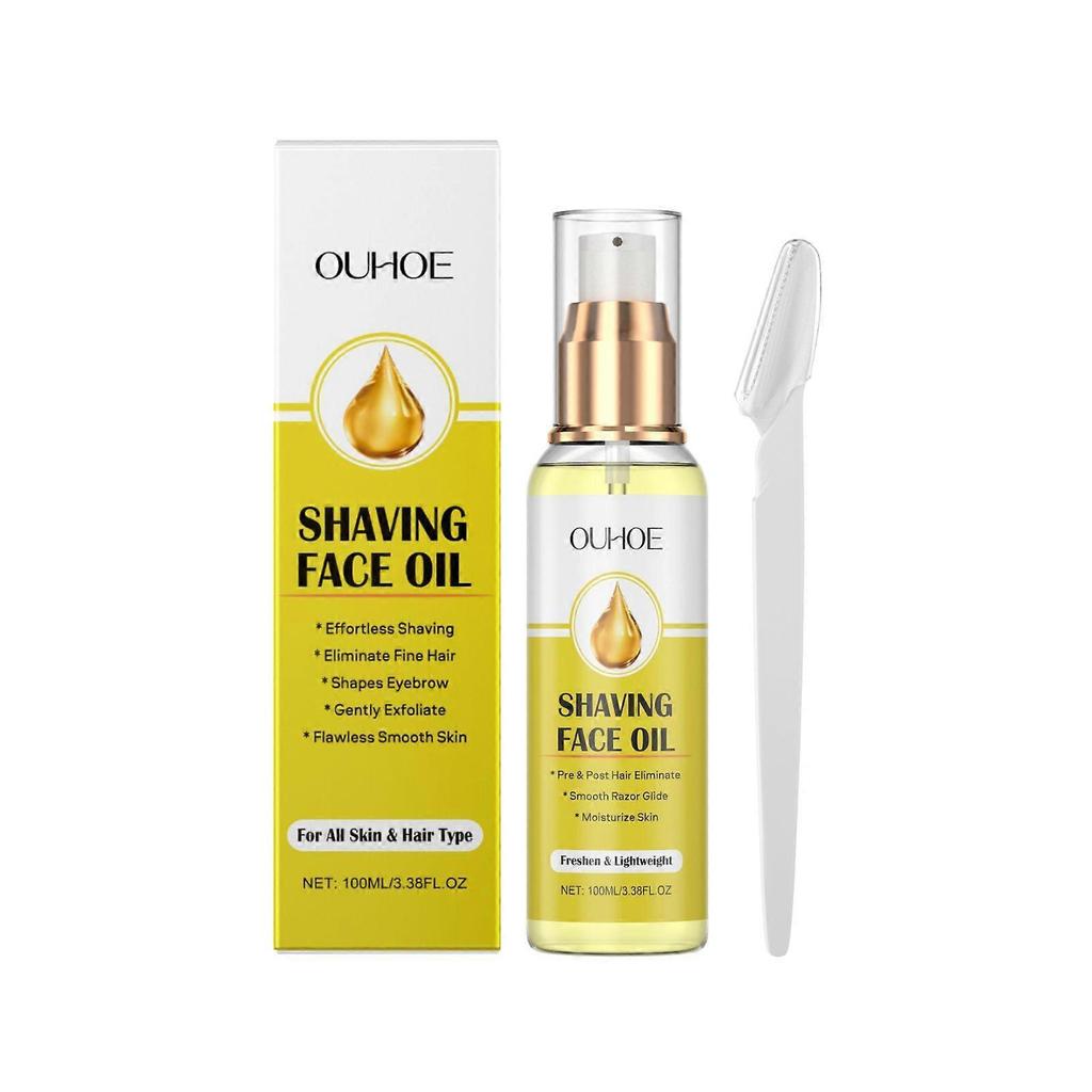Ouhoe Multi-Functional Nourishing Shaving Oil Is A Gentle Ingredient Nourishing Pre-Shaving Softening Care Massage Shaving Oil