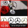 Горячая Автомобильная Наклейка 1 шт. Звезда На Капот Хромированный Значок 44 мм Логотип-Эмблема На Капот Автомобиля Для Mercedes Benz C E S Класса W204 W205 W211 W212