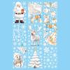 Window Stickers 9 Sheets Window Sticker Decor Snowflakes Window Pictures for Doors, Shop Windows, Glass Fronts, Window Clings Decoration Reble