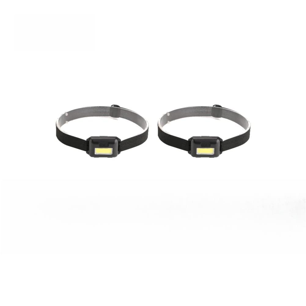 3 шт. Налобный фонарь для кемпинга, 3 режима, мощный светодиодный COB, водонепроницаемый, осветительный фонарь, лампа, мини-ночник