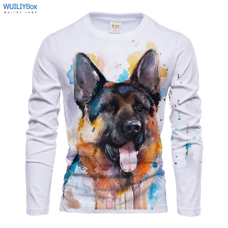 Мужская футболка с драконом, повседневная футболка с 3D принтом и длинным рукавом, волшебное животное, графический топ, футболки с уличным узором, мужские/женские футболки в стиле хип-хоп