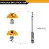 TT8-TT40 Безопасная Torx Головка Отвертки Бит 3,15" Длиной 1/4" Шестигранный Хвостовик Магнитный Защищенный от Вскрытия 6-лучевая Звезда Отвертка Сверло