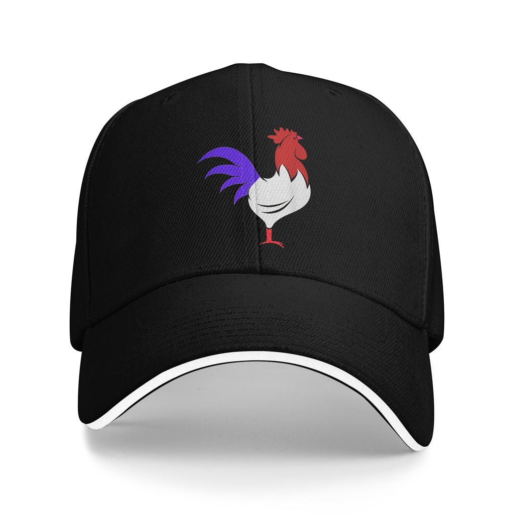 Spring French Rooster France Flag Baseball Cap Kpop Rock Trendy Print Sun Trucker Hat FeUnisex Unisex SunProof Baseball Caps