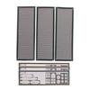 3Pcs Black I/O Back Plate DIY PC Rear Bracket Stable Case Shield  Case Modding