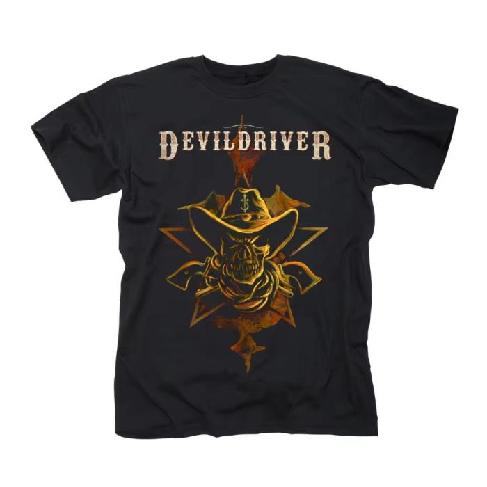 2026 Summer Hot Sale Devildriver Strike and Kill Band T-shirt Unisex Harajuku Hip Hop Punk T-shirt Print Crew Neck Short Casual T Shirt