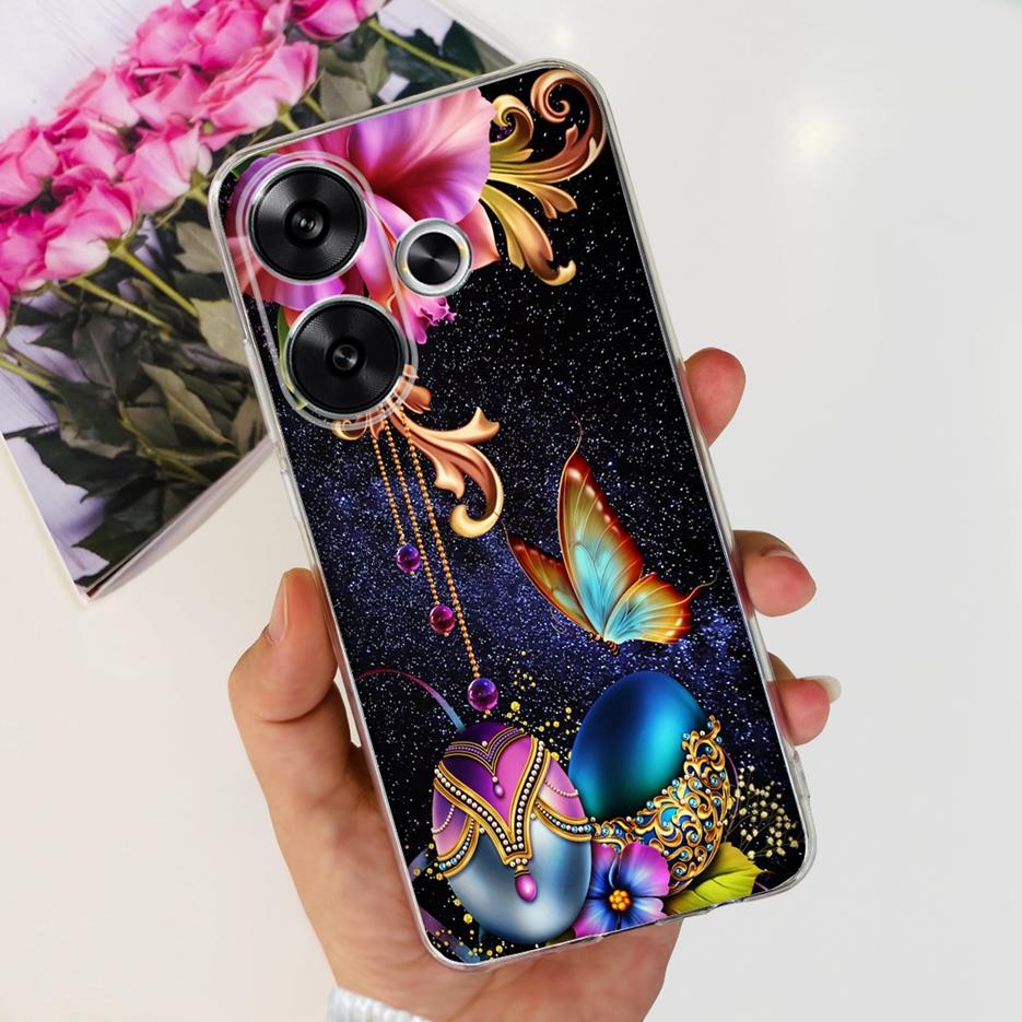 For Xiaomi Poco F6 Case Redmi Turbo3 New Fashion Painted Cover Soft Slim Phone Cases For Xiaomi Redmi Turbo 3 Poco F6 F 6 Bumper