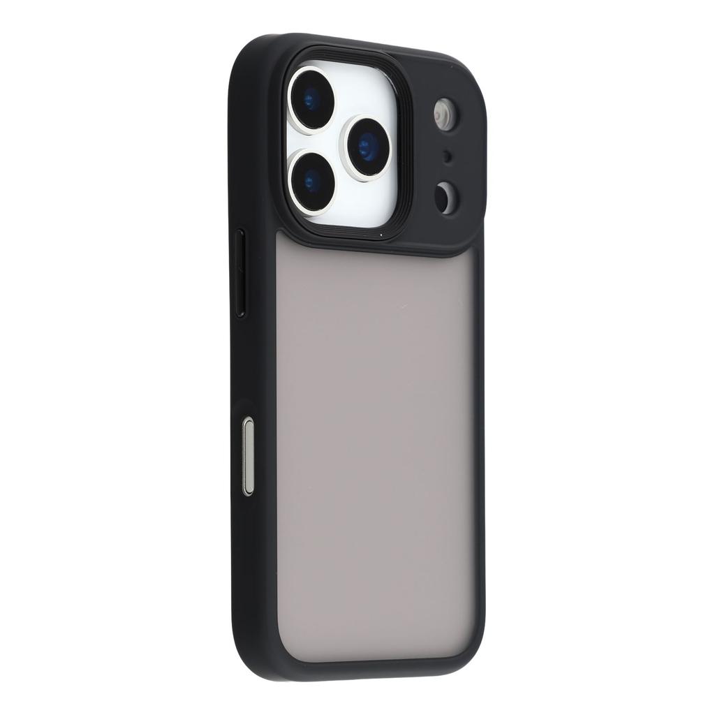 For iPhone 17 Pro Case Shockproof TPU+PC Phone Back Cover with Metal Buttons