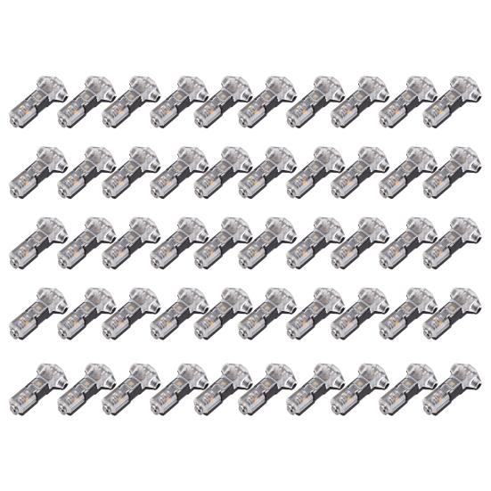 10/20/30/40/50 Pcs T Tap Wire Splice Connectors 3 Way 1 Pin Solderless Low Voltage