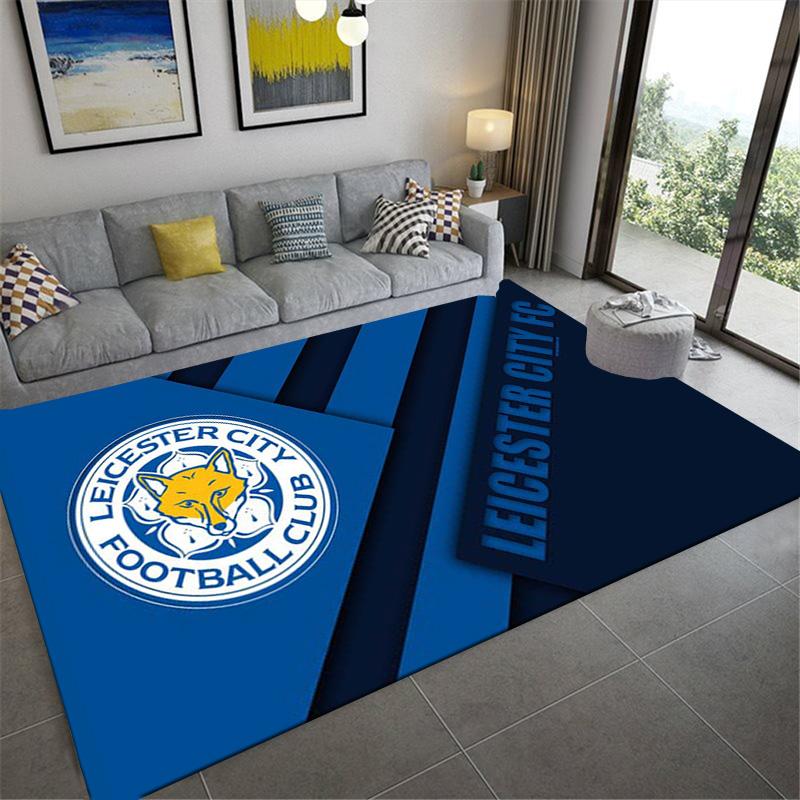 Leicester City FC Carpet Rug for Living Room Bedroom Home Sofa Decoration,Kids play Non-slip Floor Mat
