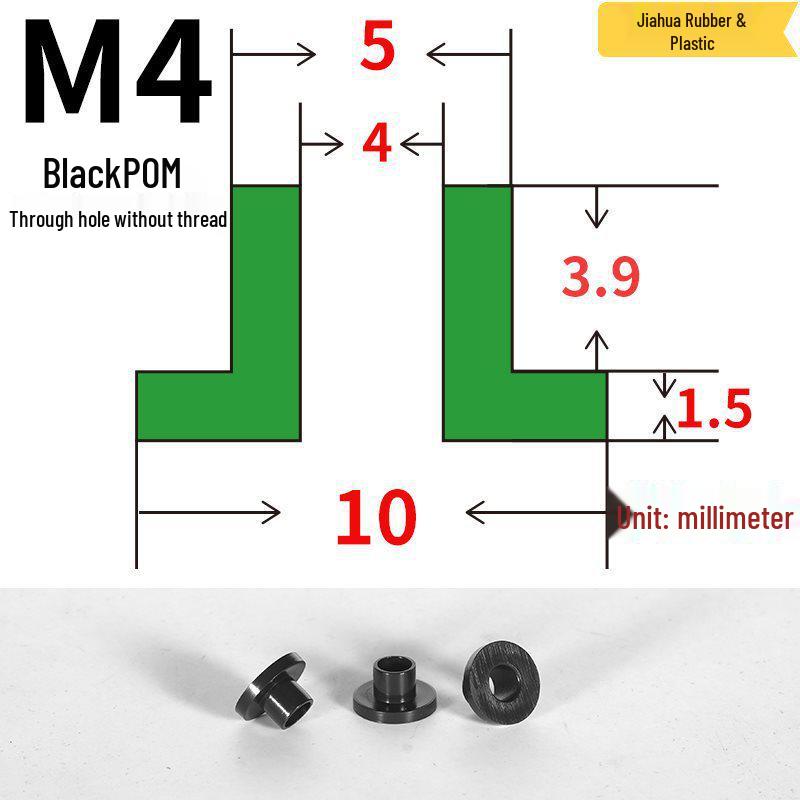 Т-образная нейлоновая прокладка-шайба с резьбой M3-M35, изолирующий спейсер