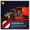 18-Pack Red LED Side Marker Clearance Lights 12V Waterproof Trailer Marker Lamps for Truck RV Heavy Duty Universal Fit