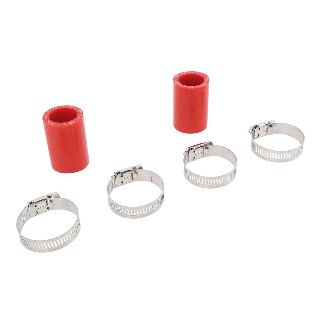 2Pcs 1in High Temp Pipe Clamps Connector Sturdy Exhaust Pipe Clamps Connector for Banshee 1987 to 2006 Red