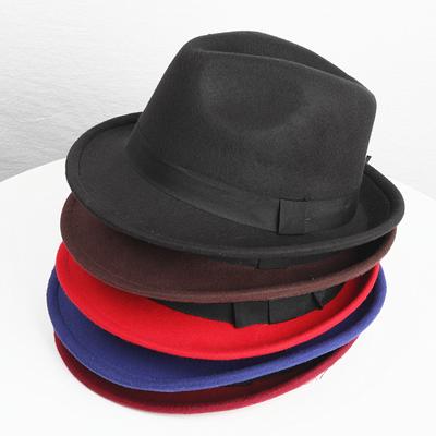 Британская классическая джазовая шляпа, женская шерстяная шляпа, мужская фетровая термошляпа, сценическая шляпа для выступлений