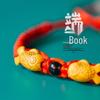 Браслет со знаком зодиака на Праздник драконьих лодок: Плетеная красная веревка ручной работы с подвеской в виде двойной рыбы