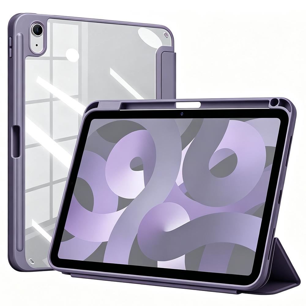 For iPad A16 10th 11th Generation 10.9 11 / Magnetic Pencil Tablet Case, Trifold Flip Stand Smart Cover, Auto Wake/Sleep