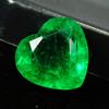 Natural Green Emerald Loose Gemstone 10 ct Heart Cut for Jewelry Making and Gem Collections