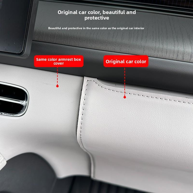 For XPENG G6 2026 Original Car Color Driver and Passenger Anti Kick Pads Leather Protective Pad Interior Car Accessories