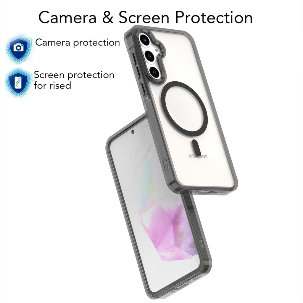Магнитный чехол с беспроводной зарядкой, противоударный чехол для Samsung Galaxy A55 A36 A35 A26 A25 A16 A15 A54 A34 A53 A33