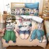 Новый 3D Принт Аниме Yuru Camp Постельное Белье Пододеяльники Наволочки 2/3 Предмета Одеяло Постельные Комплекты Постельные Принадлежности Кровать Дом Текстиль