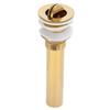 Wash Basin Sink Drain Anti Clogging Bathroom Drainer Stopper Accessories Non Overflow Gold(Flap Without Hole )