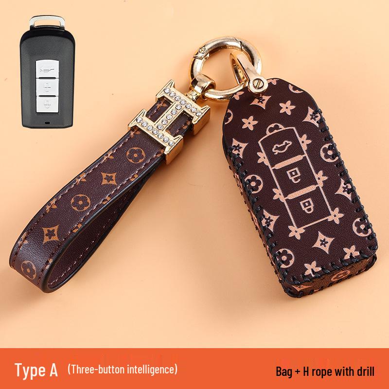 Высококлассный чехол для ключей для Mitsubishi Outlander, ASX, Eclipse Cross и Pajero Sport.