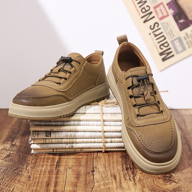 Brand Men New Outdoor Walking Vulcanized Shoes Genuine Leather Tennis Masculino Designer Flat Shoes Casual Leather Sport Shoes