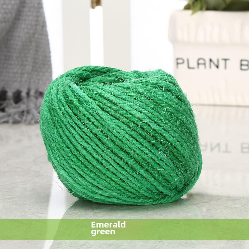 Цветная пеньковая веревка в стиле ретро для самостоятельного изготовления, 1,5-2 мм, 25 м/50 м/100 м