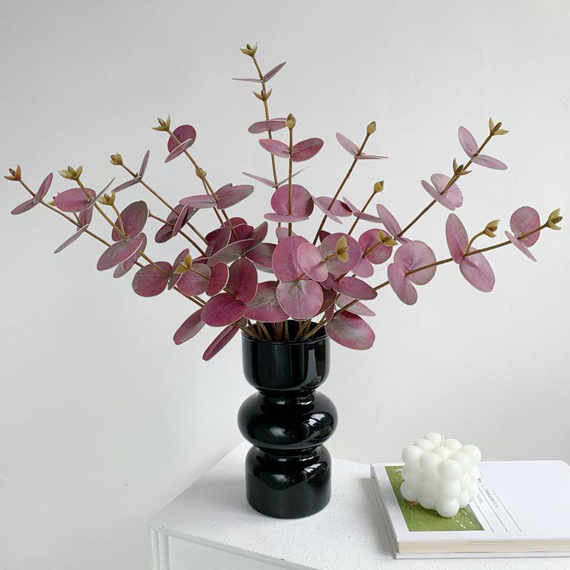 1 шт./2 шт. Форма эвкалипта Украшение для дома Искусственное растение Пейзаж Цветочная композиция 3D-печать Цветочное искусство 52 см