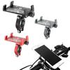Aluminum Alloy Bicycle Phone Holder Anti Slip Handlebar Mount Bracket Rack Bike Phone Mount Scooter Mobile Phone Holder