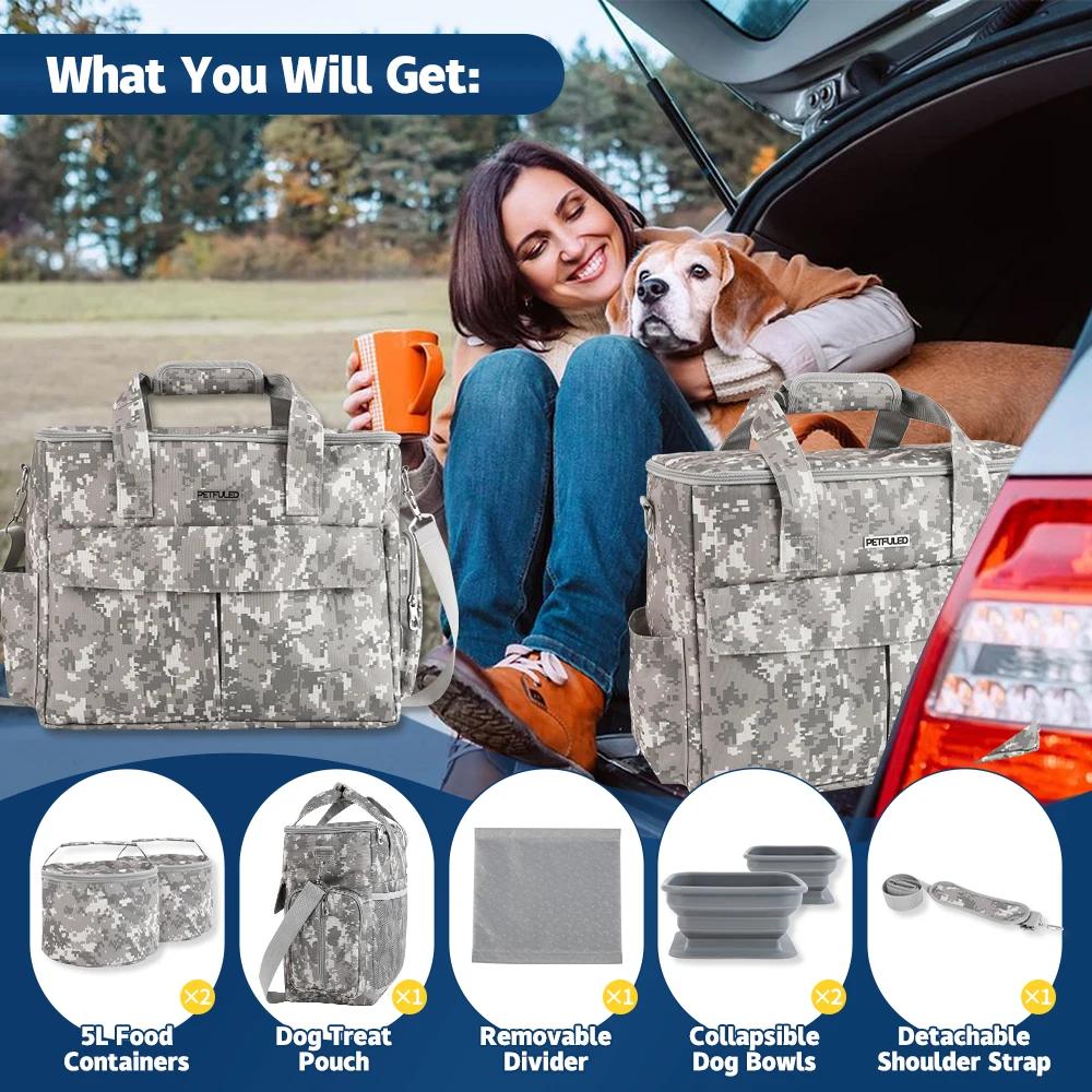 Комплекты снаряжения для активного отдыха с домашними животными, набор рюкзаков для путешествий с собаками, рюкзак с закусками для собак, набор для выезда на выходные с собаками и кошками, сертифицировано авиакомпанией