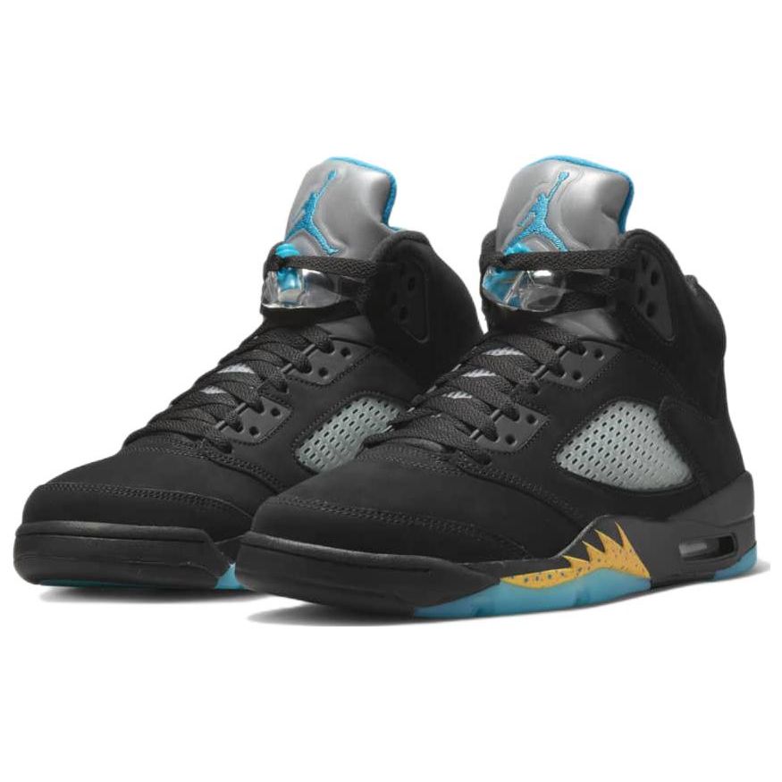 Мужские кроссовки Air Jordan 5 Retro Aqua Black Aquatone Taxi DD0587-047