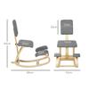 Ergonomic Kneeling Chair, Kneeling Stool Health Chair for Home, Office, Meditation, Grey