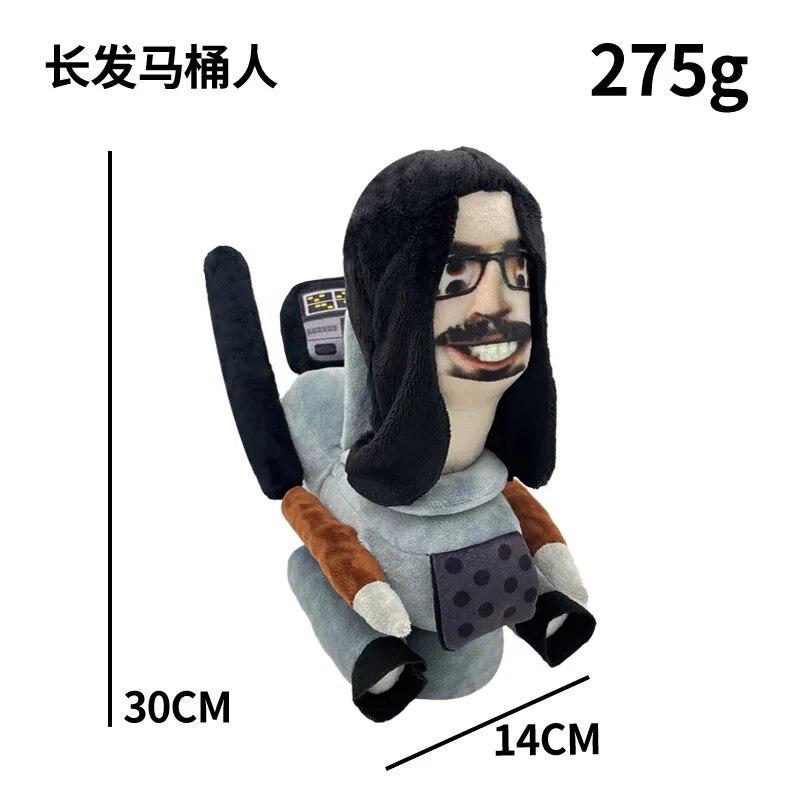 1/6/12 шт. Skibidi туалет плюшевая игрушка Титан ТВ человек босс туалет мультяшные куклы мягкая кукла Рождественский подарок на день рождения для детей