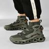 2025 новая дышащая повседневная спортивная обувь с сетчатым верхом, высокие, большого размера, мужские полусапоги, весенне-осенняя мужская обувь
