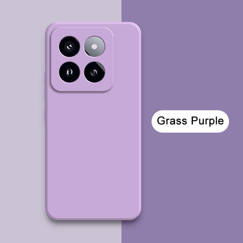 Square Liquid Silicone Case Cover for Xiaomi Mi 14 Pro Soft Waterproof Mobile Phone Armor Xiaomi14 Mi14 14Pro Luxury Accessories