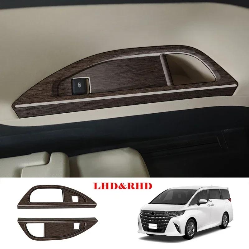 LHD RHD Для Toyota Alphard Vellfire 40 Серии 2024 ABS Дерево Аксессуары для салона Накладка на переключатель стеклоподъемника, селектор КПП, вентиляционное отверстие AC