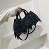 Fashion Creative Spoof Fun Halloween Personality Bat Messenger Bag Ladies Pu Leather Handbag