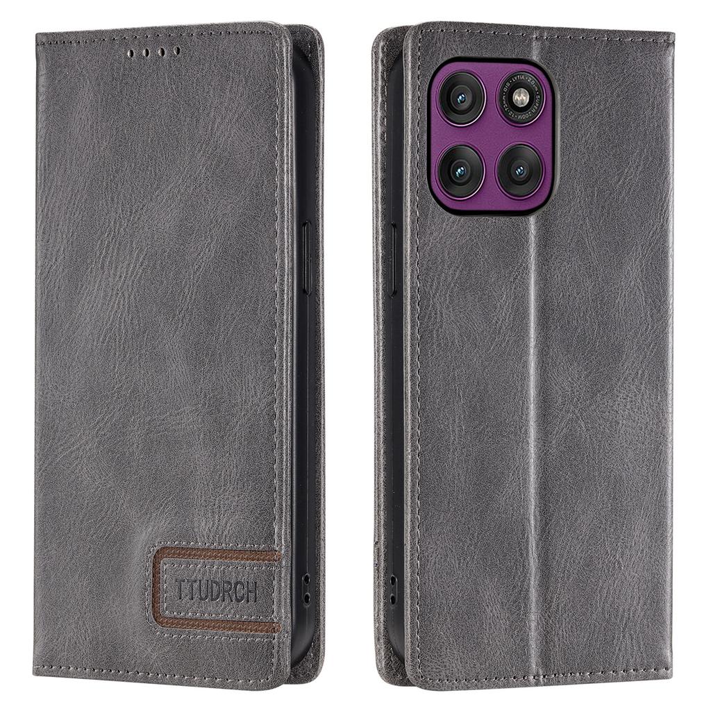 TTUDRCH Style 007 For Motorola Moto G86 5G Leather Case RFID Blocking Wallet Stand Phone Cover