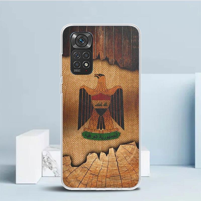 Чехол для телефона с флагом Ирака для Xiaomi Redmi Note 15 14 14S 13 12S 12 Pro Plus 11S 11 11T 11E 10S 10 + Мягкая задняя крышка из ТПУ