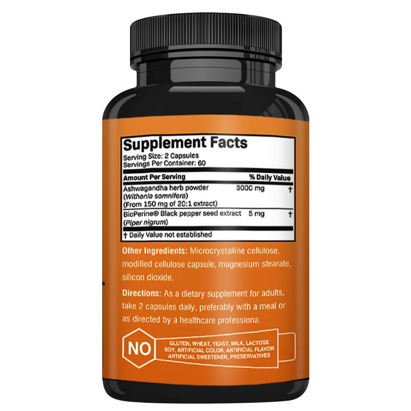 XEMENRY - 3300 mg Ashwagandha - Stress and Mood Support
