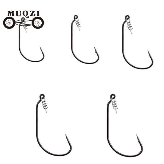 50 шт. крючки для мягкой наживки с червями из высокоуглеродистой стали с поворотными пружинными стопорными штифтами