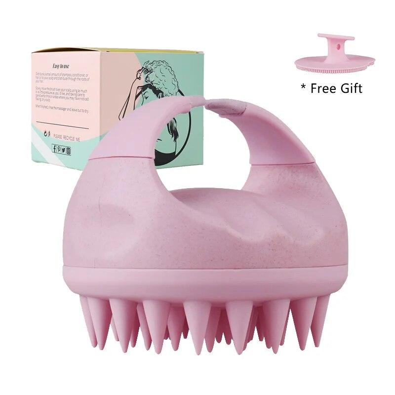 Инструмент для ухода за волосами, скруббер для волос, щетка для душа, отшелушивающая расческа, силиконовый массажер для кожи головы, щетка для шампуня для роста волос и массажа