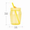 with Straw Sippy Tumbler Plastic Coffee Cup Durable Double Drinking Cup  Home Office
