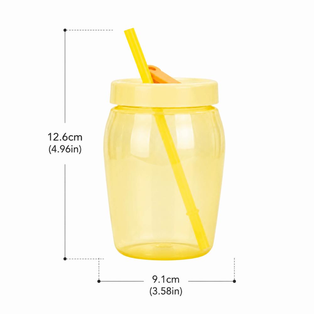 with Straw Sippy Tumbler Plastic Coffee Cup Durable Double Drinking Cup Home Office