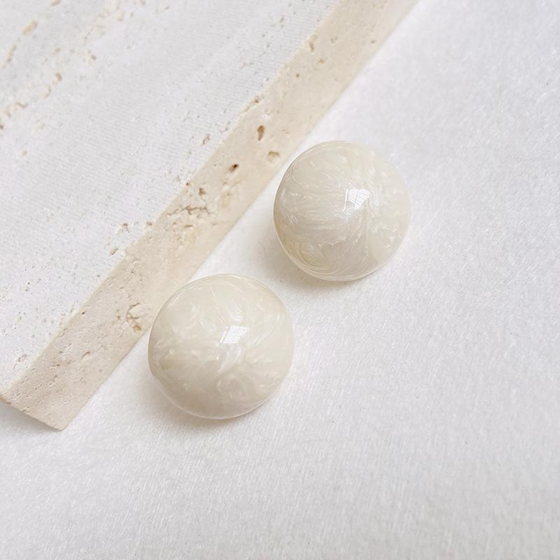 Новые красные серьги Chelizi, эмалированные масляные серьги для женщин, бесцветные круглые серьги с шариками Advanced Sense