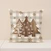New Christmas Pillow Holiday Decoration Simple Seat Cushion Linen Comfortable Letter Print Sofa Cushion