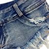Новая летняя мода Сексуальные шорты из денима с низкой посадкой и дырками Женские горячие шорты Джинсовые джинсы